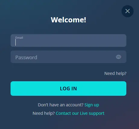 inicio de sesión de miembros PlatinCasino